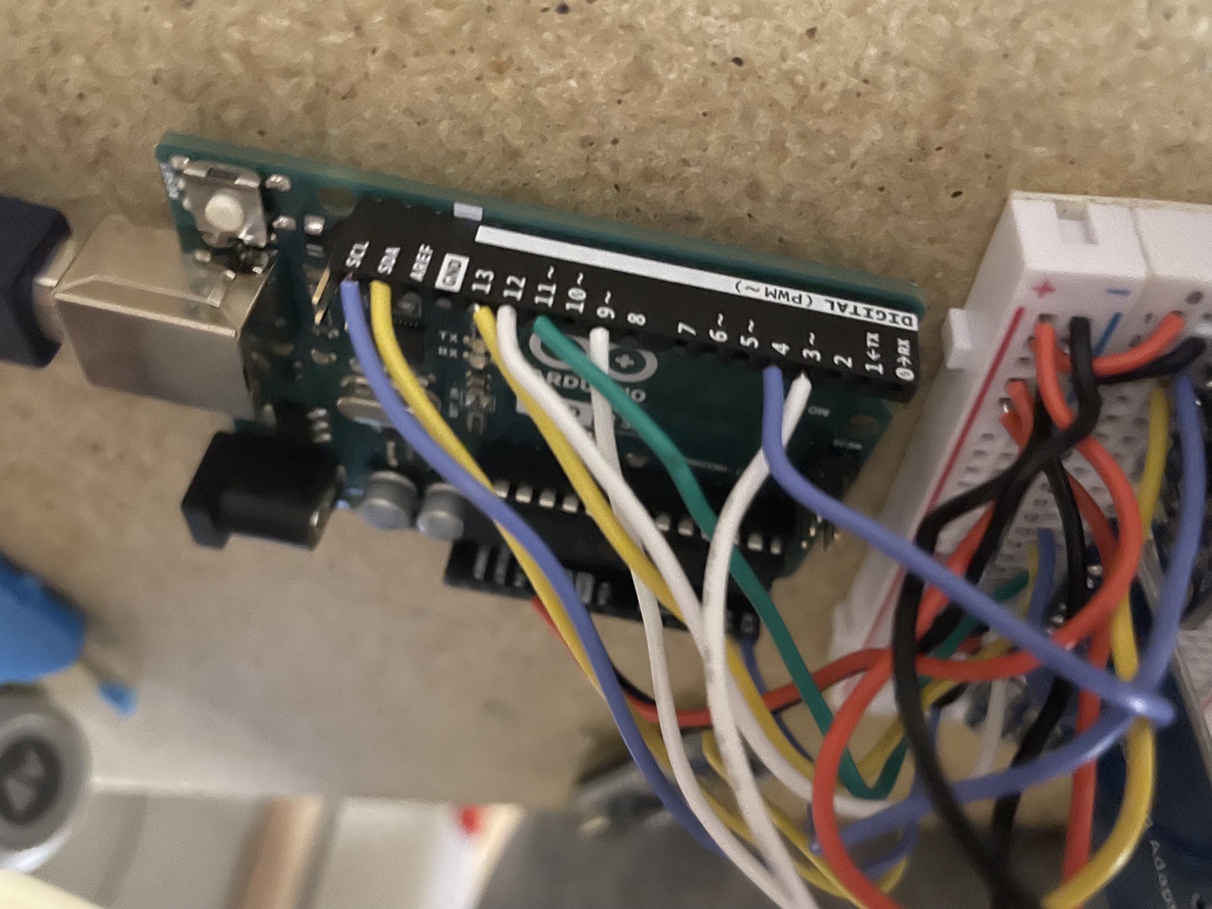 Arduino and sensor setup